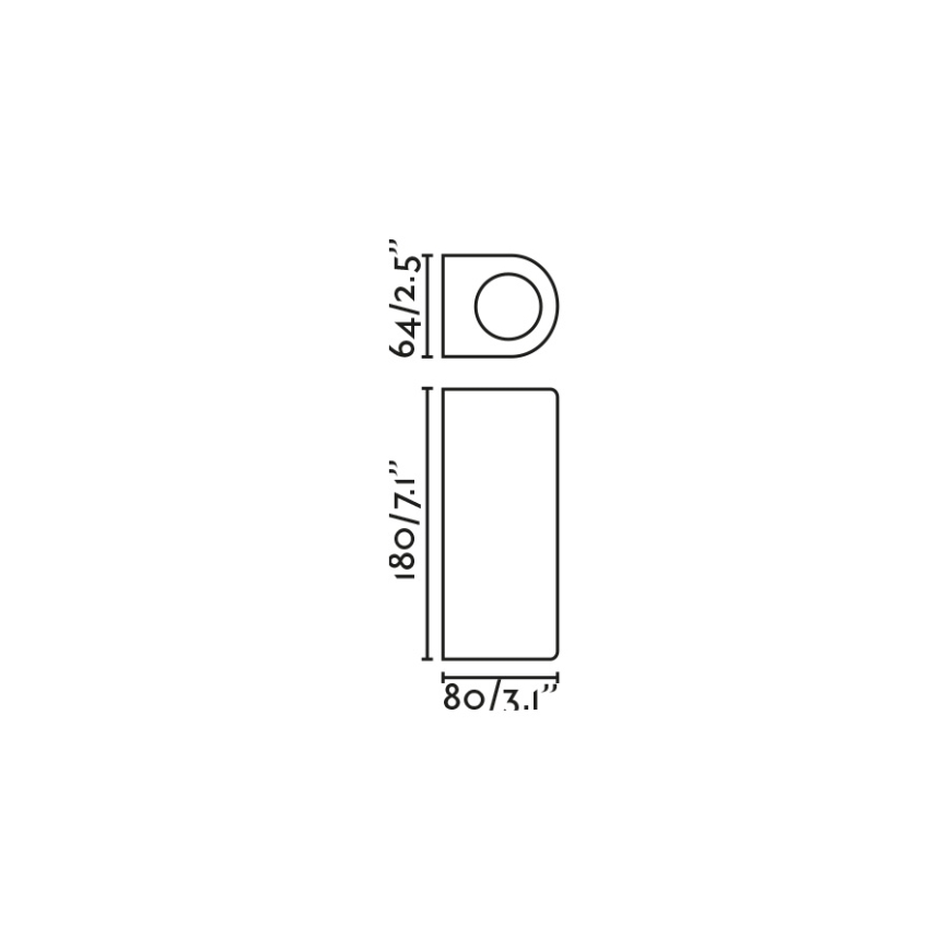 FARO 70328 - Außenwandleuchte ESTELA 2xGU10/5W/230V IP65 weiß