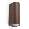 FARO 70329 - Applique murale d'extérieur ESTELA 2xGU10/5W/230V IP65 marron