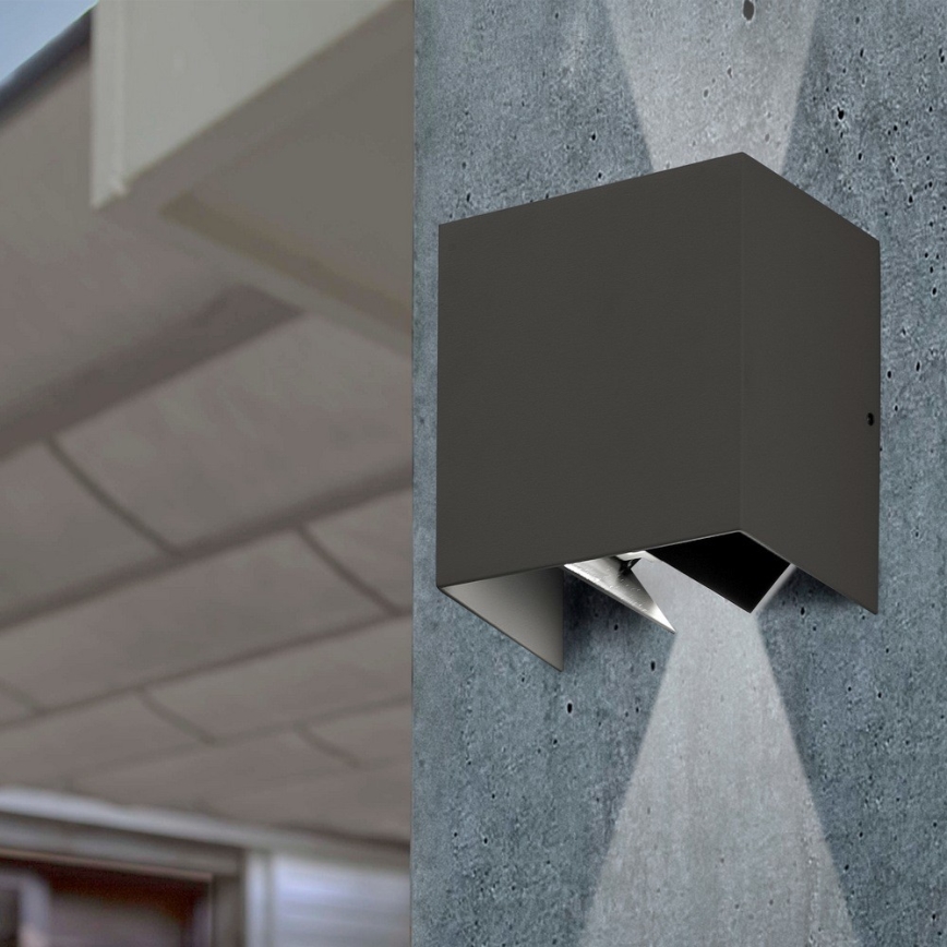 FARO 70637 - Applique murale LED d'extérieur OLAN 2xLED/3W/230V IP54