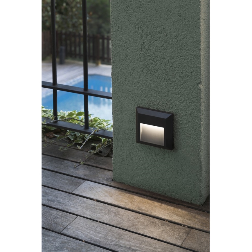 FARO 70655 - Applique murale LED extérieure GRANT-C LED/1W/230V IP65