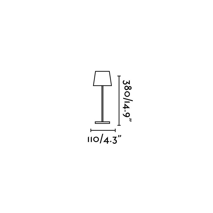 FARO 70776 - Dimmbare LED-Tischleuchte mit Touch-Funktion für Außenbereich TOC LED/2,2W/230V IP54