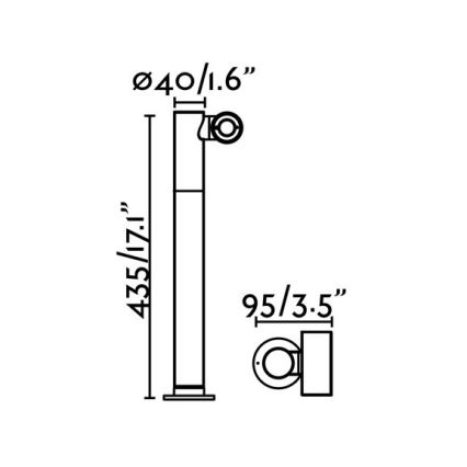 FARO 70783 - Lampe d'extérieur LED SPY-2 LED/6W/230V IP65