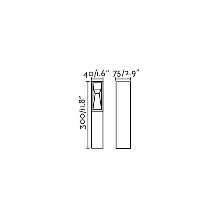 FARO 70939 - LED-Außenleuchte TIL LED/3W/24V CRI 90 IP65 braun