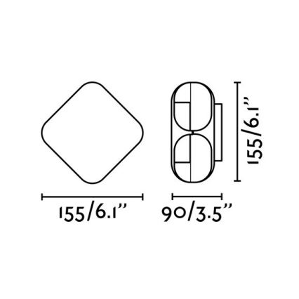FARO 71212 - Applique a LED da esterno BU-OH LED/12W/230V IP65