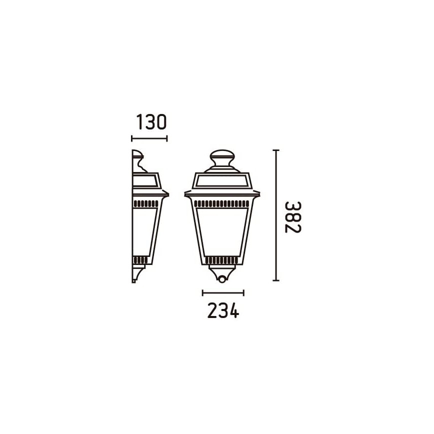 FARO 71424 - Applique murale d'extérieur ARGOT 1xE27/100W/230V IP44