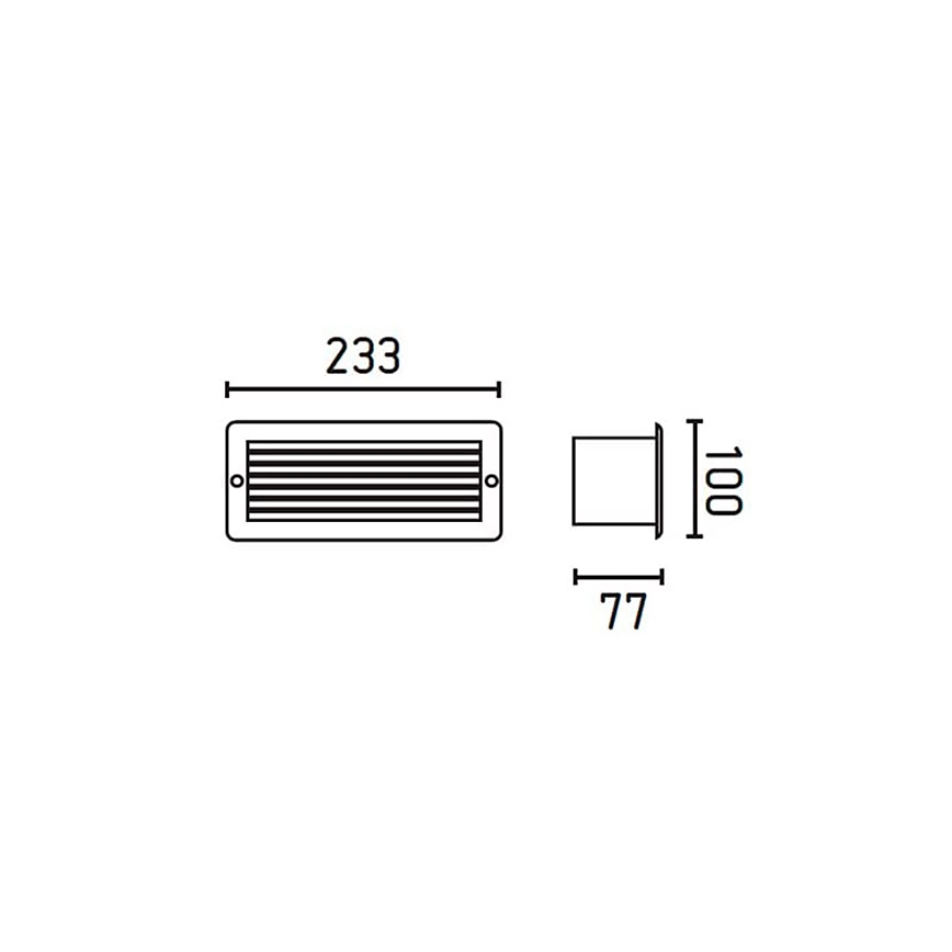 FARO 71480 - Applique da esterno ESCA 1xE27/40W/100-240V IP44