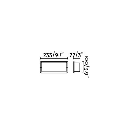 FARO 71491 - Spot d'extérieur à encastrer LISO 1xE27/40W/230V IP44