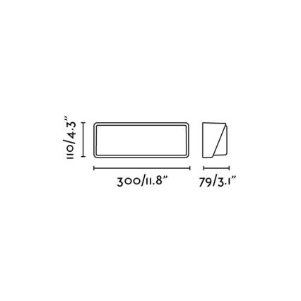 FARO 71537 - Applique da esterno LED HALF 20W 230V IP65