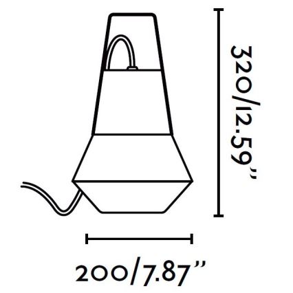 FARO 71562 - Lampada a sospensione da esterno CAT 1xE27/20W/230V IP54