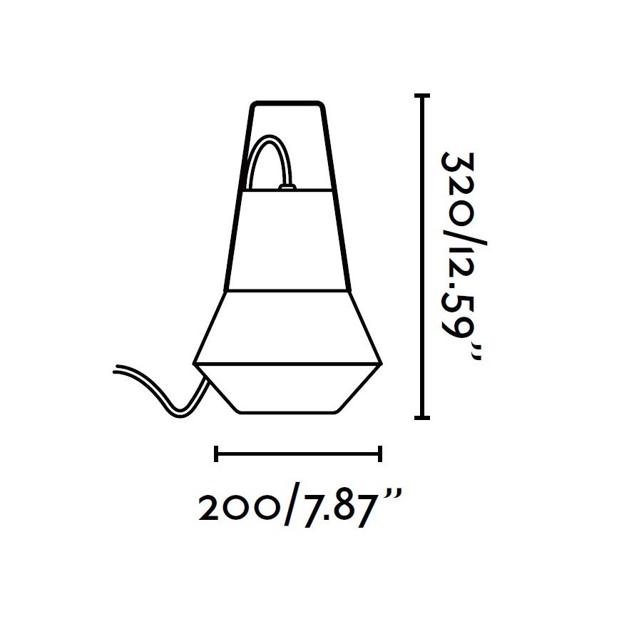 FARO 71562 - Lampada a sospensione da esterno CAT 1xE27/20W/230V IP54