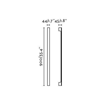 FARO 71803 - Lampada da parete esterna a LED LIME LED/10W/230V 2700/3000/4000K 90 cm CRI 90 IP65 nera