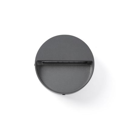 FARO 71960 - Applique LED pour escalier DUNE LED/3W/230V 2200/2700/3200/4000K IP65 anthracite ronde