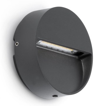 FARO 71960 - Lampada per scale a LED DUNE LED/3W/230V 2200/2700/3200/4000K IP65 antracite rotonda