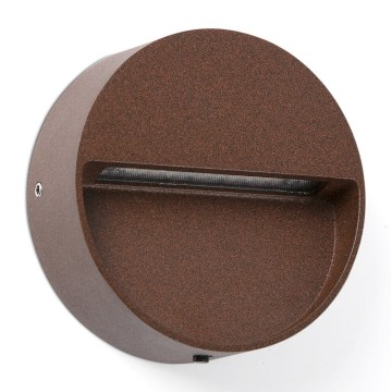 FARO 71962 - Luminaire d'escalier LED DUNE LED/3W/230V 2200/2700/3200/4000K IP65 marron, de forme ronde