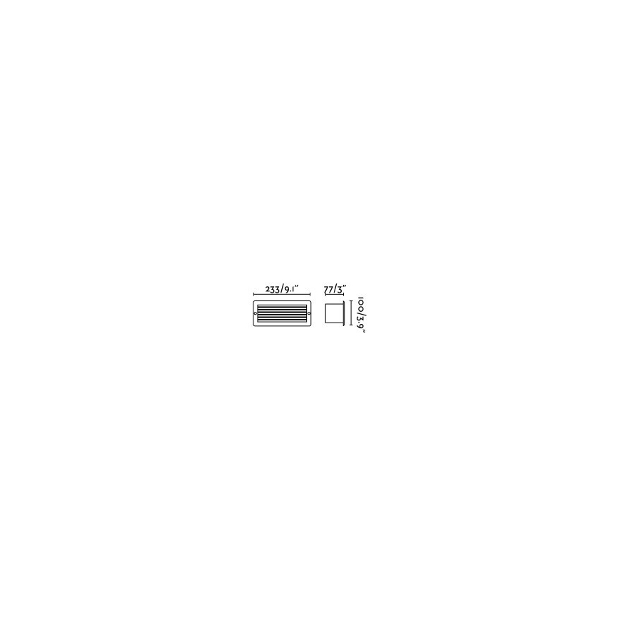 FARO 72095 - LED Außeneinbauleuchte STRIPE-1 LED/5W/230V IP54