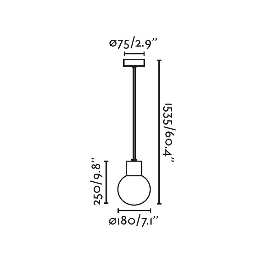FARO 74427C-01 - Außen-Kronleuchter an Schnur MOON 1xE27/15W/230V IP44