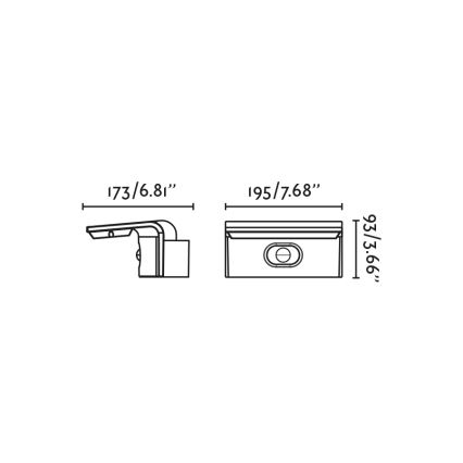 FARO 74456 - Applique murale solaire LED avec détecteur LUMA LED/5W/3,7/230V IP65 anthracite