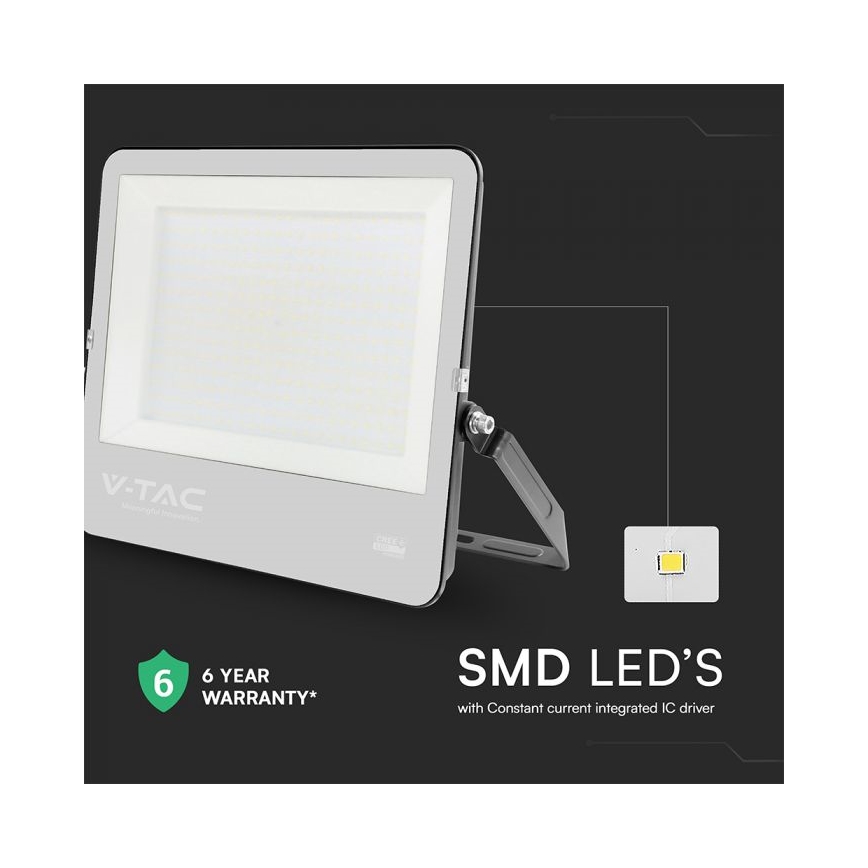 Faro LED/300W/230V 4000K IP65 nero