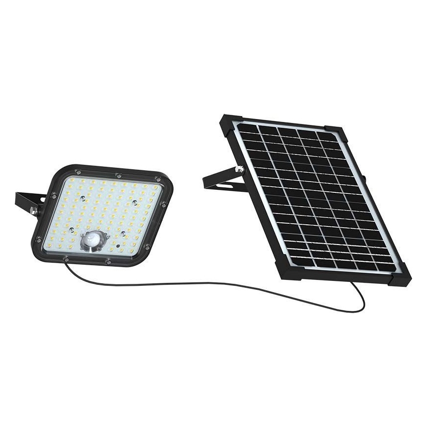 Faro solare LED con sensore LED/30W/6,4V 4000K 6000 mAh + telecomando
