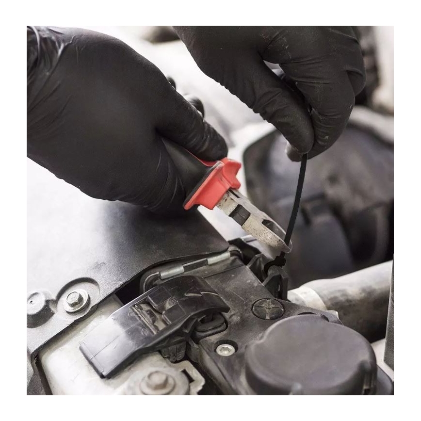 Fascia pieghevole plastica 2,5x100mm 100pcs nera