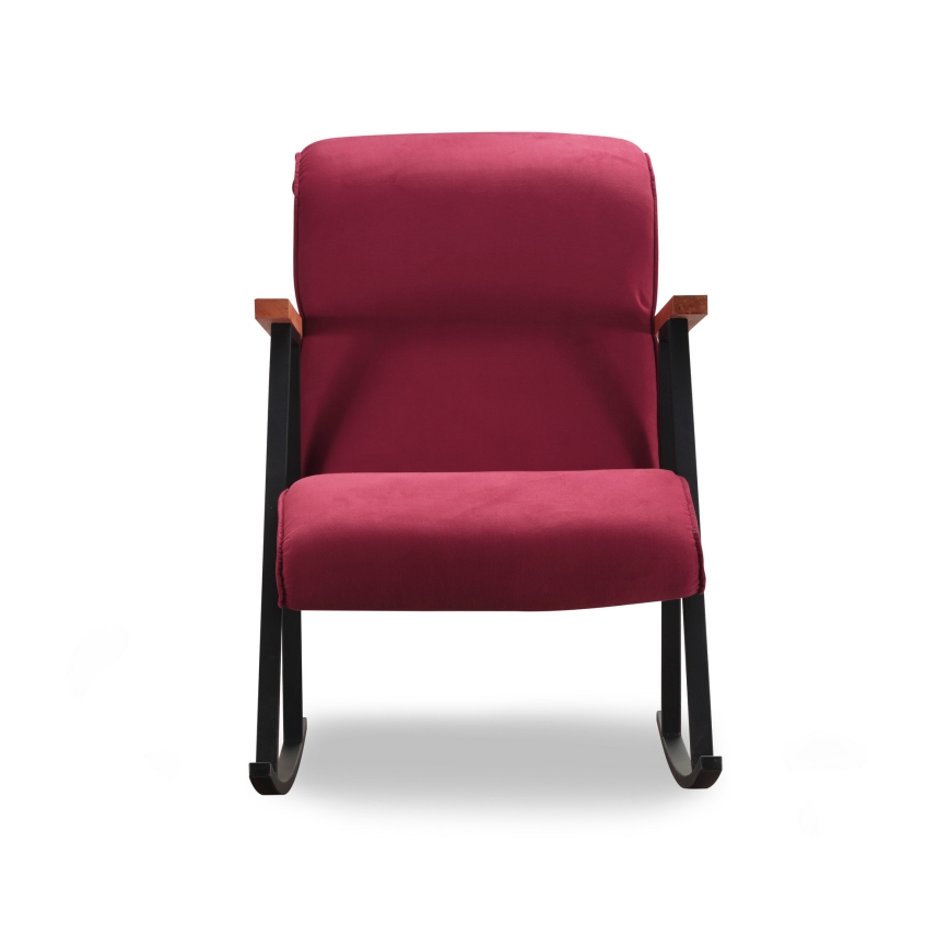 Fauteuil à bascule LUNI rouge