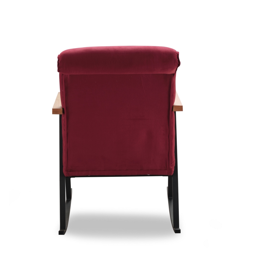 Fauteuil à bascule LUNI rouge
