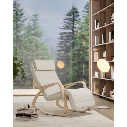 Fauteuil à bascule RESTLY beige