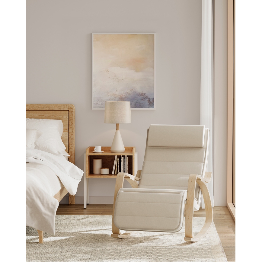 Fauteuil à bascule RESTLY beige