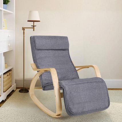 Fauteuil à bascule RESTLY gris