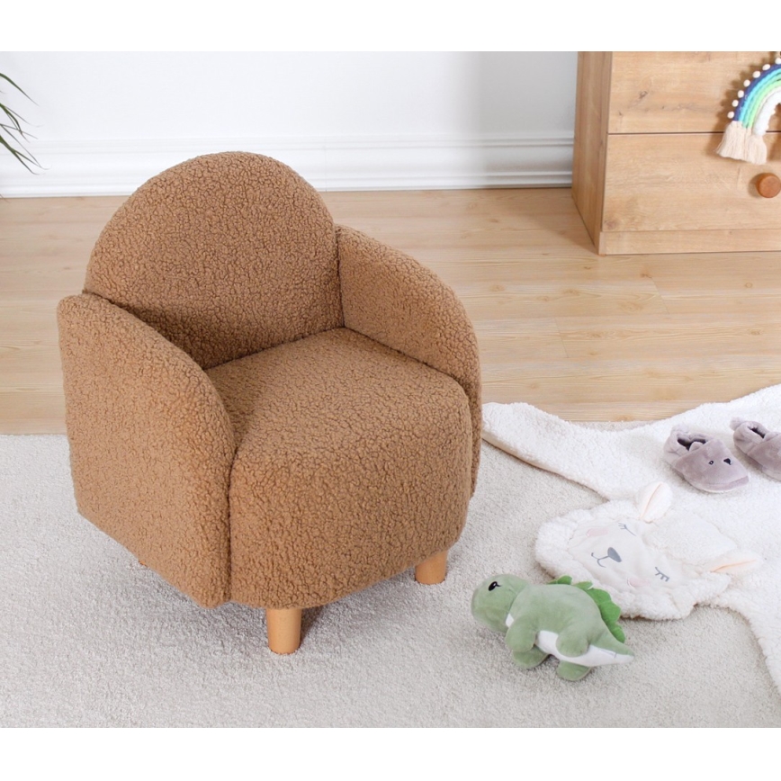 Fauteuil enfant DORY marron