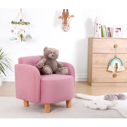 Fauteuil enfant DORY rose