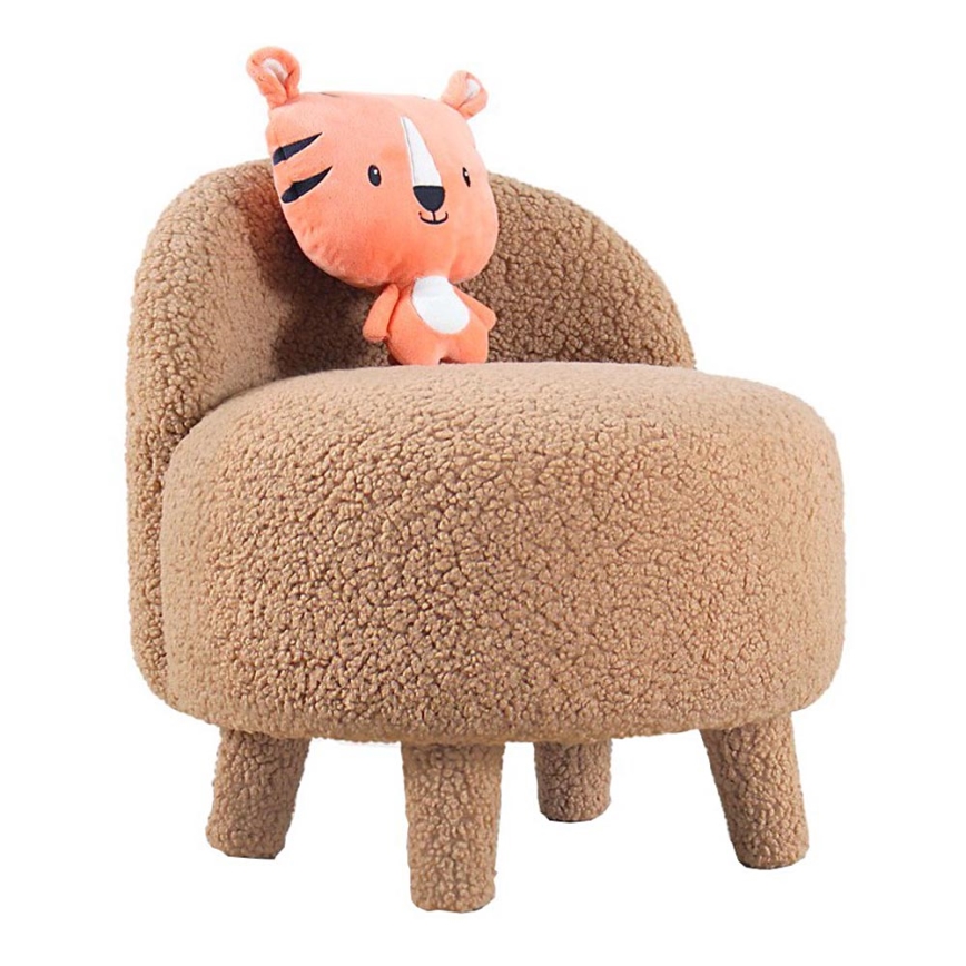 Fauteuil enfant PIXI Ø 46 cm marron