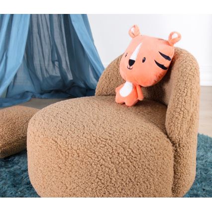 Fauteuil enfant PIXI Ø 46 cm marron