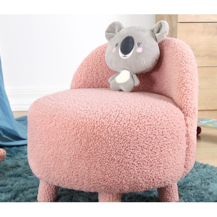 Fauteuil enfant PIXI, Ø 46 cm, rose