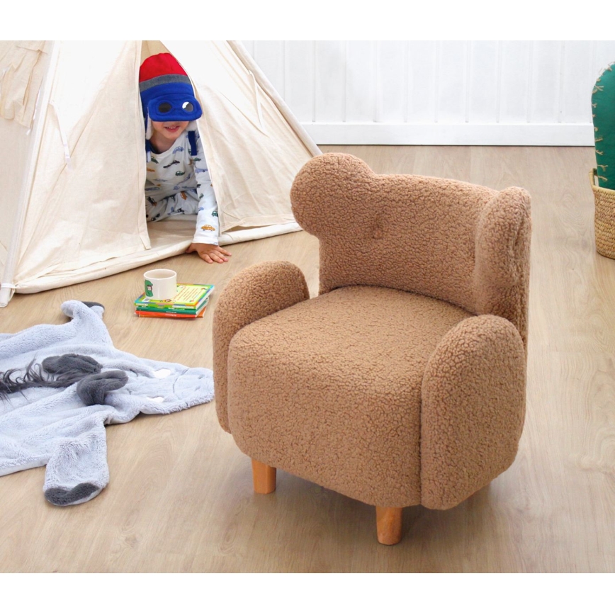 Fauteuil enfant TOBI marron