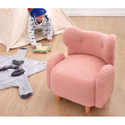 Fauteuil enfant TOBI rose