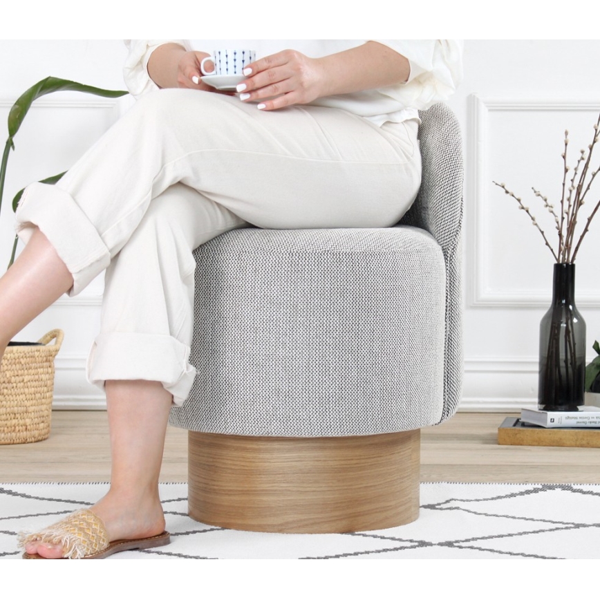 Fauteuil pour enfant RIKI 40x47 cm, gris