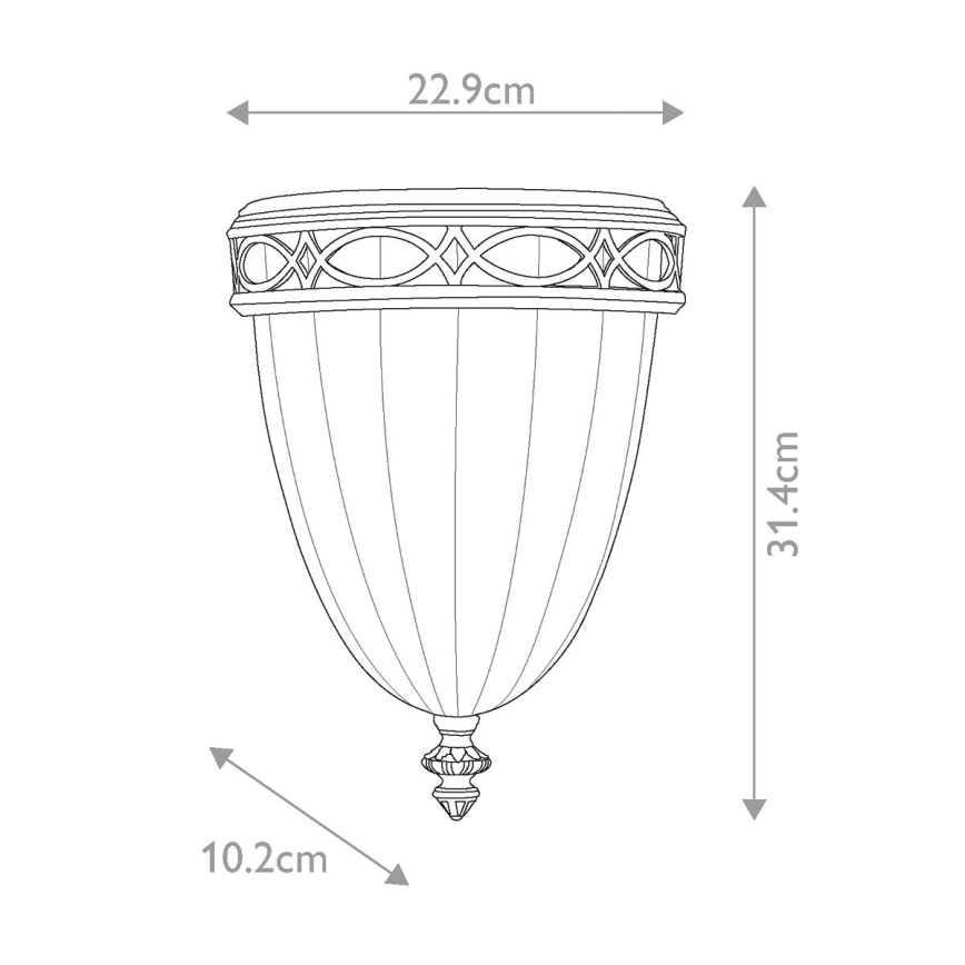 Feiss - Applique DRAWING ROOM 1xE27/60W/230V bronzo