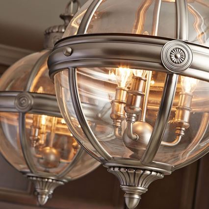 Feiss - Suspension chaîne ADAMS 3xE14/60W/230V bronze
