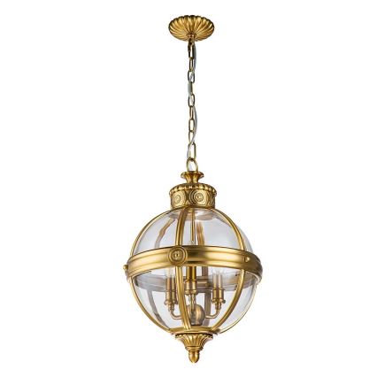 Feiss - Suspension chaîne ADAMS 3xE14/60W/230V doré