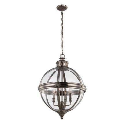 Feiss - Lampadario a sospensione con catena ADAMS 4xE14/60W/230V bronzo