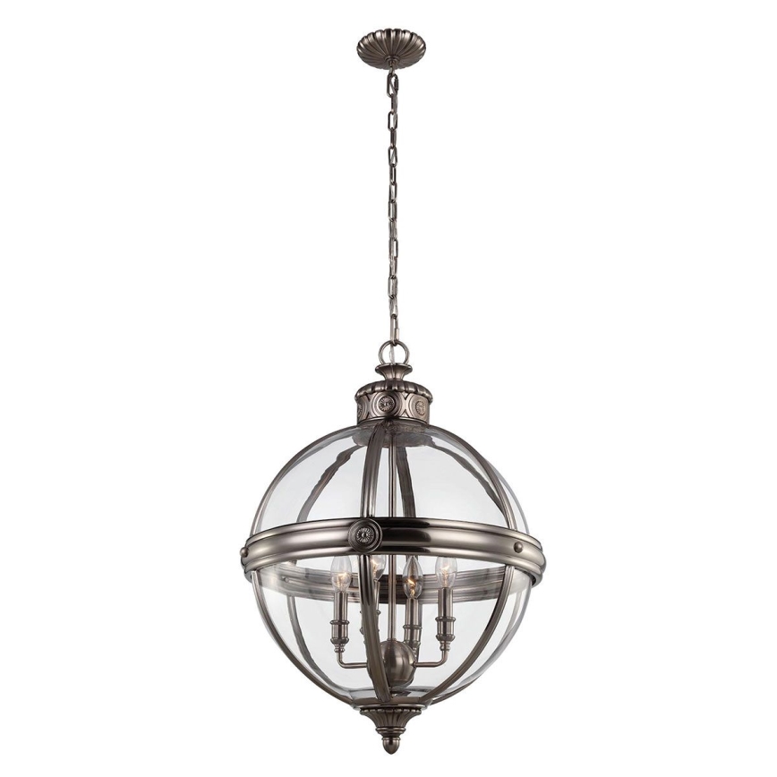 Feiss - Lampadario a sospensione con catena ADAMS 4xE14/60W/230V bronzo