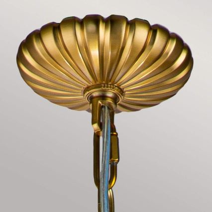 Feiss - Lampadario a sospensione con catena ADAMS 4xE14/60W/230V oro