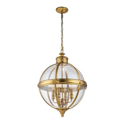 Feiss - Lampadario a sospensione con catena ADAMS 4xE14/60W/230V oro
