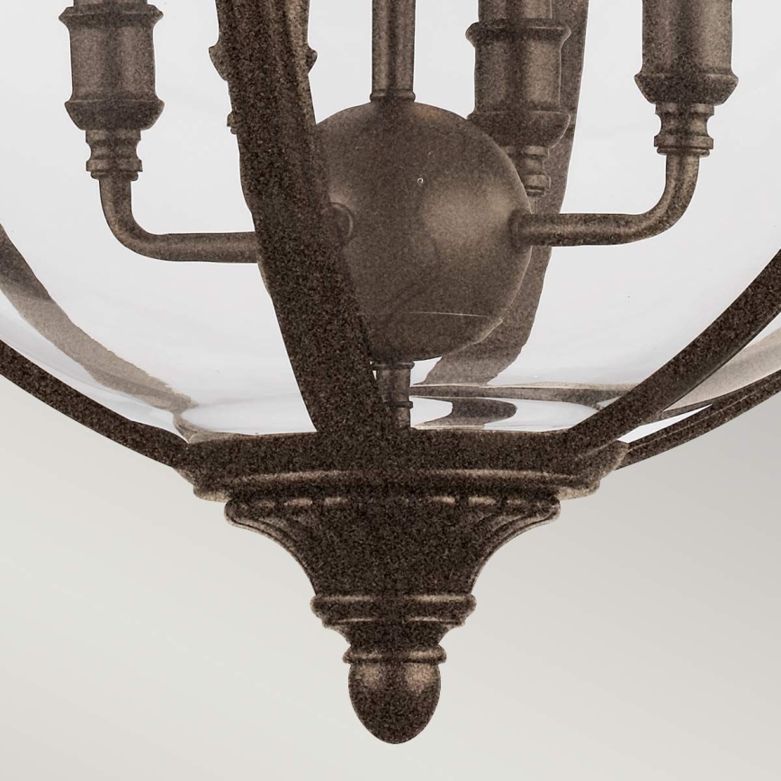 Feiss - Lampadario a sospensione con catena ADAMS 4xE14/60W/230V bronzo