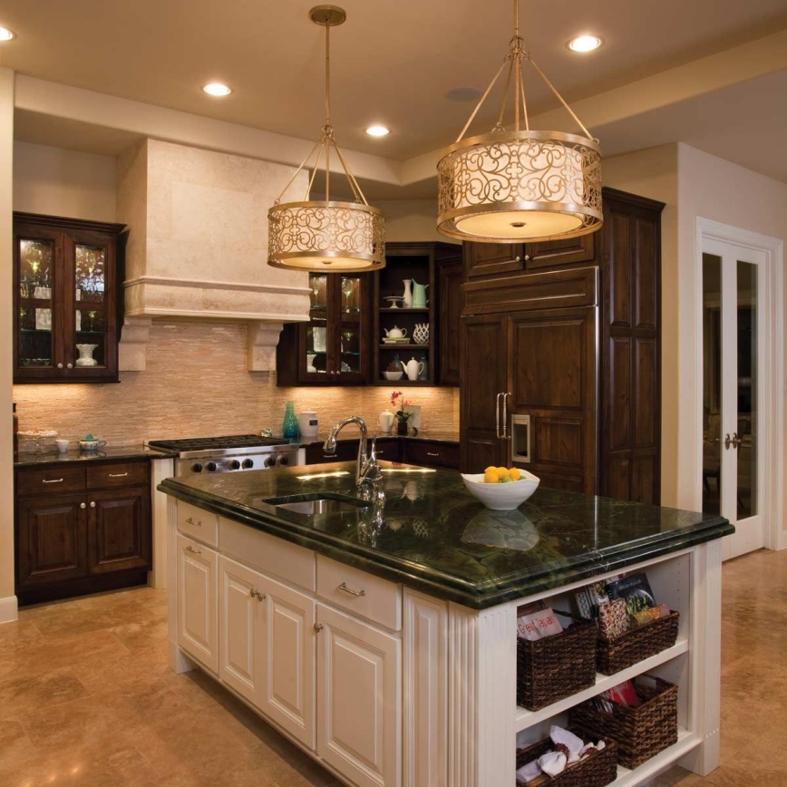 Feiss - Lampadario su asta ARABESQUE 4xE27/60W/230V dorato