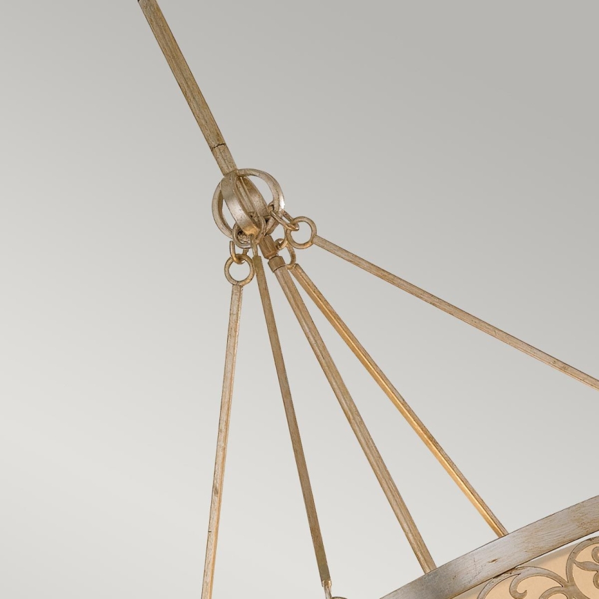 Feiss - Deckenleuchte ARABESQUE mit Stange 4xE27/60W/230V, gold