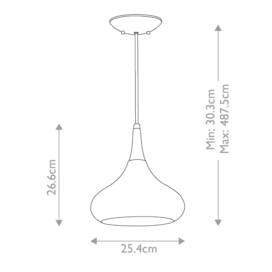 Feiss - Lampadario sospeso su cavo BESO 1xE27/60W/230V diam. 25,4 cm nero/rame