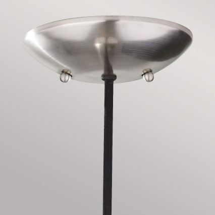 Feiss - Lampadario a sospensione su cavo BESO 1xE27/60W/230V cromo opaco/nero