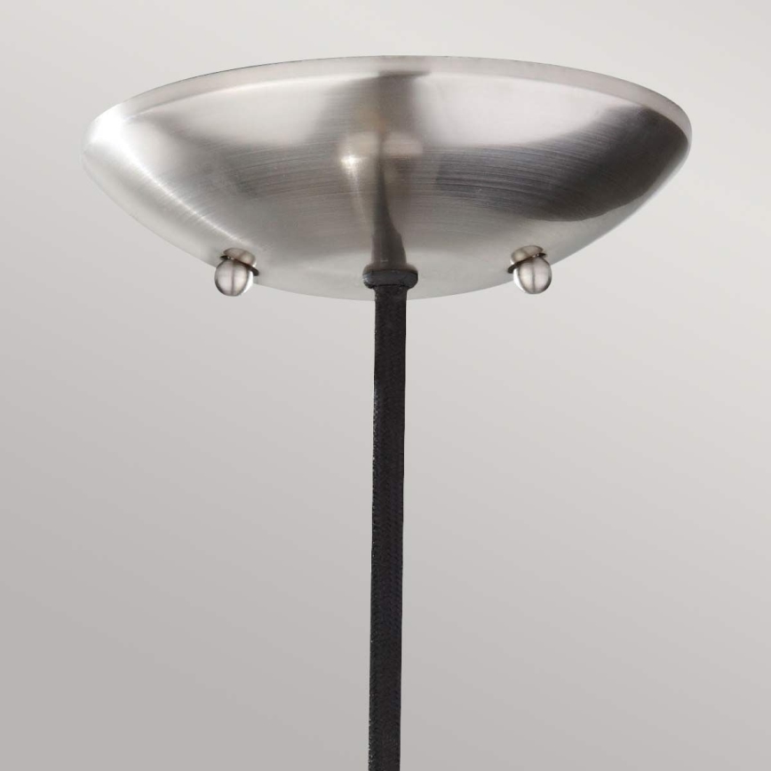 Feiss - Lampadario a sospensione su cavo BESO 1xE27/60W/230V cromo opaco/nero